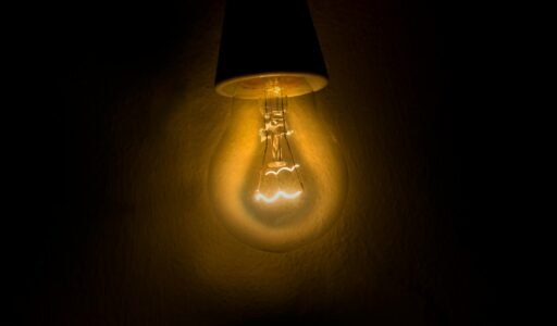 yellow light bulb